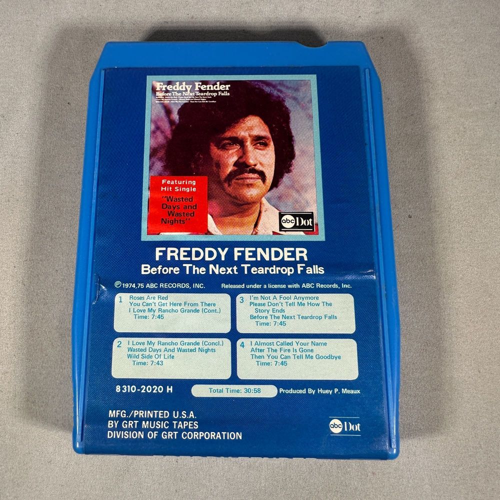 Freddy Fender Before The Next Teardrop Falls ABC Dot 8-Track Tape
